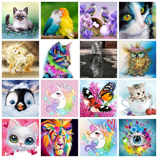 Diamond Painting Cartoon Animal Home Decor 20x20cm