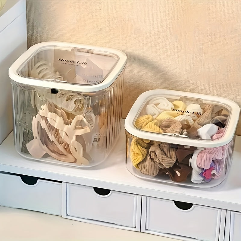 Waterproof Hair Accessory Organizer Box with Lid