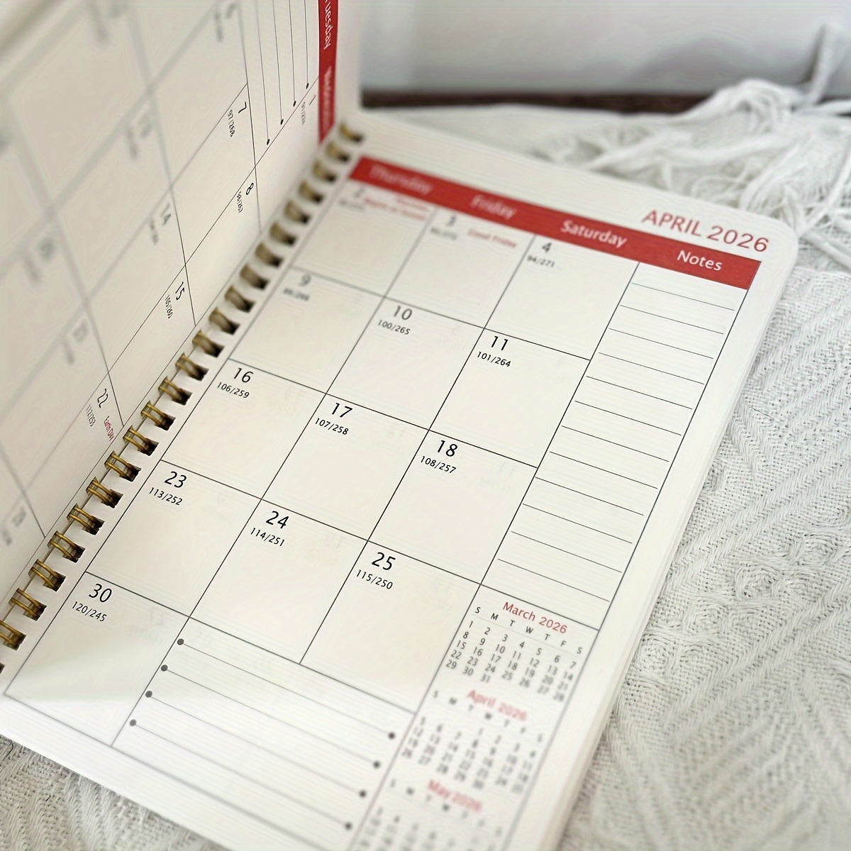 Monthly Floral Planner Notebook for Personal and Professional Use