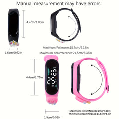 2pcs LED Unicorn Doll Watch Set for Kids M12