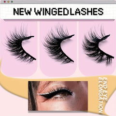 Fluffy 3D Faux Mink Eyelashes Soft Natural Thick Cat Eye Lashes