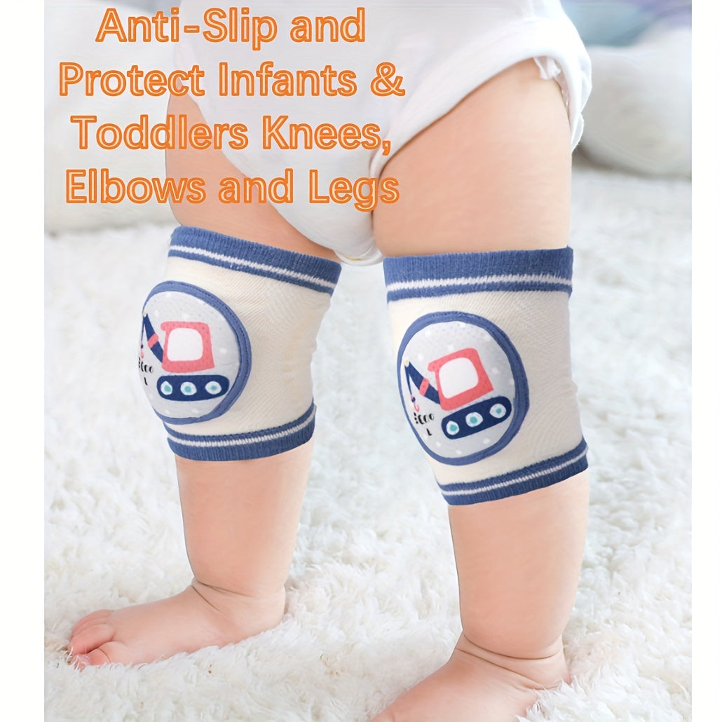 Baby Knee Pads for Crawling Anti Slip - Protect Knees Elbows Legs - Boys Girls