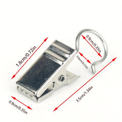 20pcs Metal Curtain Clips Household Decorative Hooks Curtain Buckles