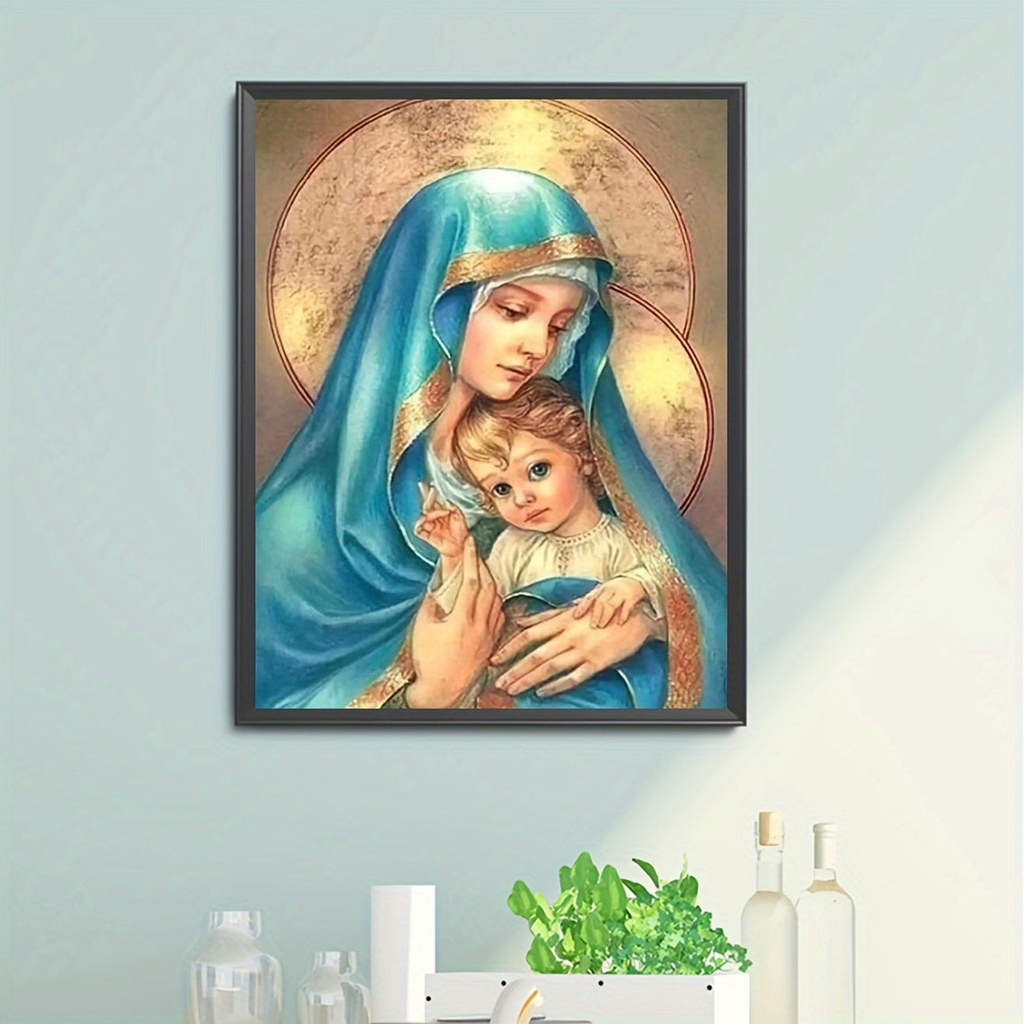 Virgin Pattern Canvas Painting Print for Home Wall Art Decoration