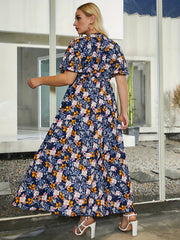  Floral Print Maxi Dress