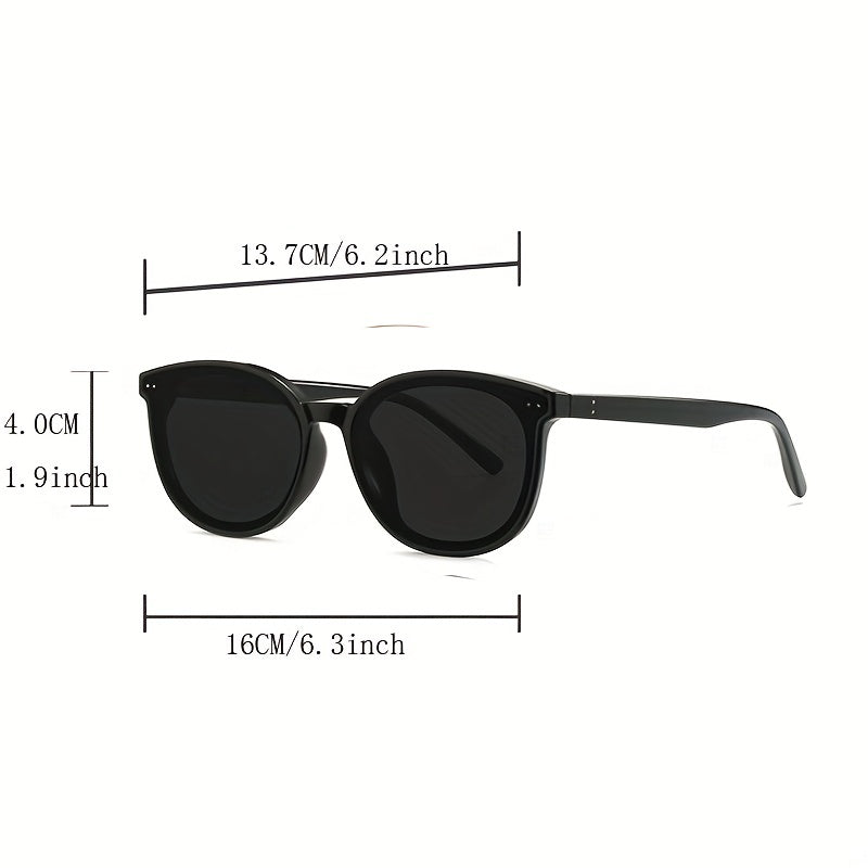 Square Sunglasses Vintage Casual Eyewear For Traveling And Driving