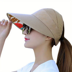 Wide Brim Sun Protection Visor Sun Hat Anti UV Lightweight Breathable Beach Hat