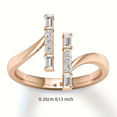 1 Pc Engagement Ring Style Finger Ring For Women & Girls