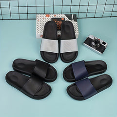 Men's Non Slip Slides Lightweight Open Toe Quick Dry Slippers