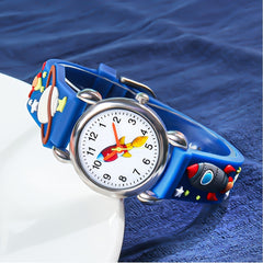 Rocket 3D Print Quartz Watch for Boys Gift