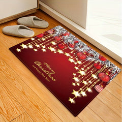 3D Christmas Floor Mats for Lobby Entrance Decoration