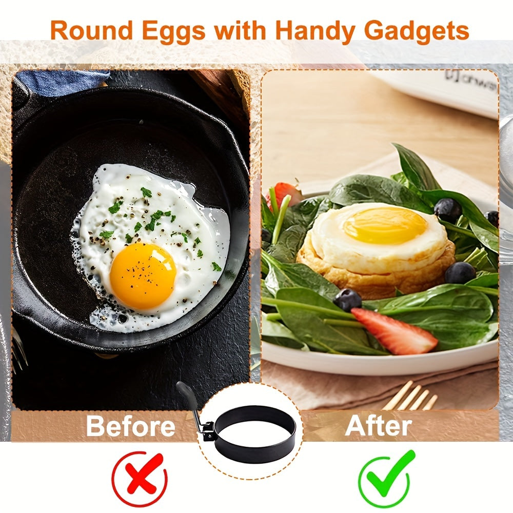 Nonstick Egg Rings Round Crumpet Mold for Pancake English Muffins Cooking