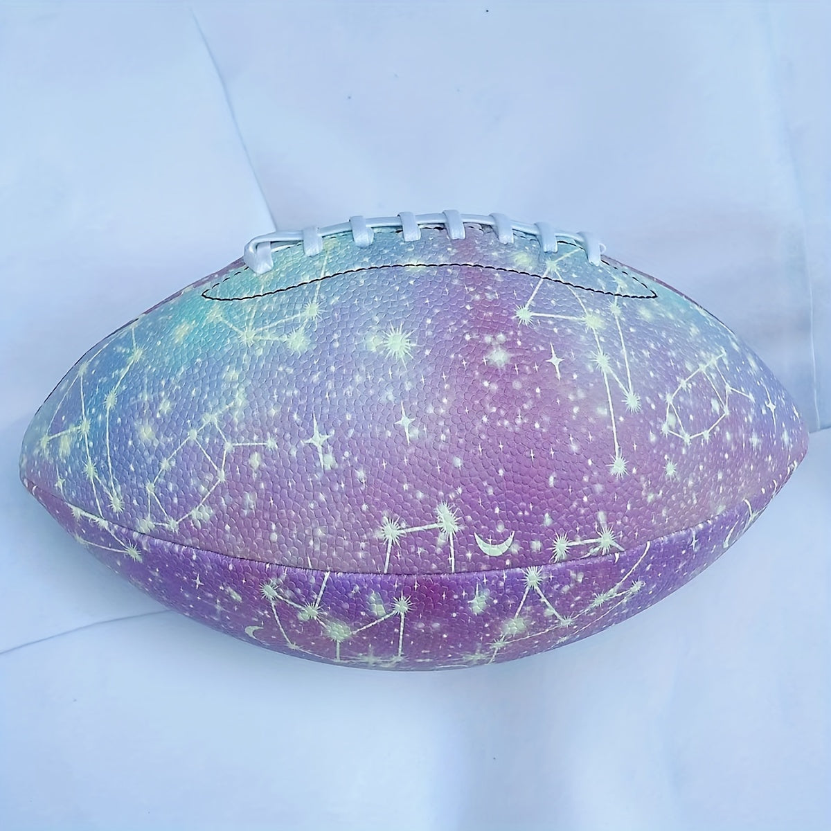 Fluorescent Bright Football PU Leather Rugby Training Ball