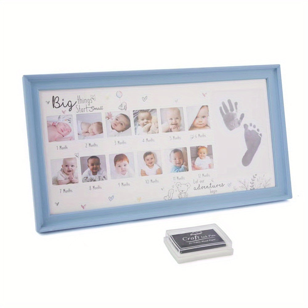 Baby's First Year Hand and Footprint Photo Frame