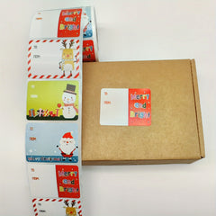 500pcs Christmas Holiday Decoration Gift Series Self-adhesive Stickers