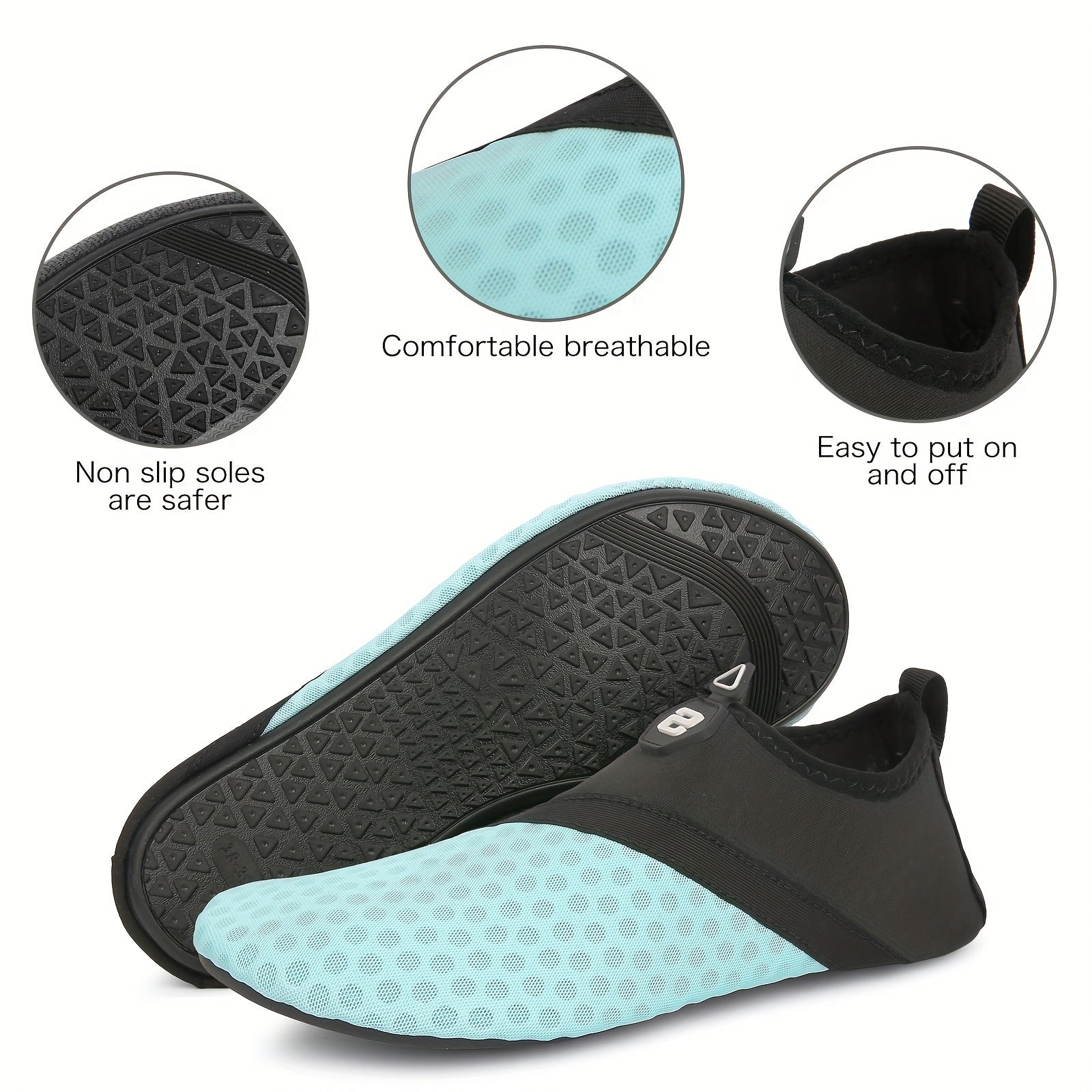 Unisex Lightweight Water Shoes Quick Dry Aqua Socks Barefoot Slip on