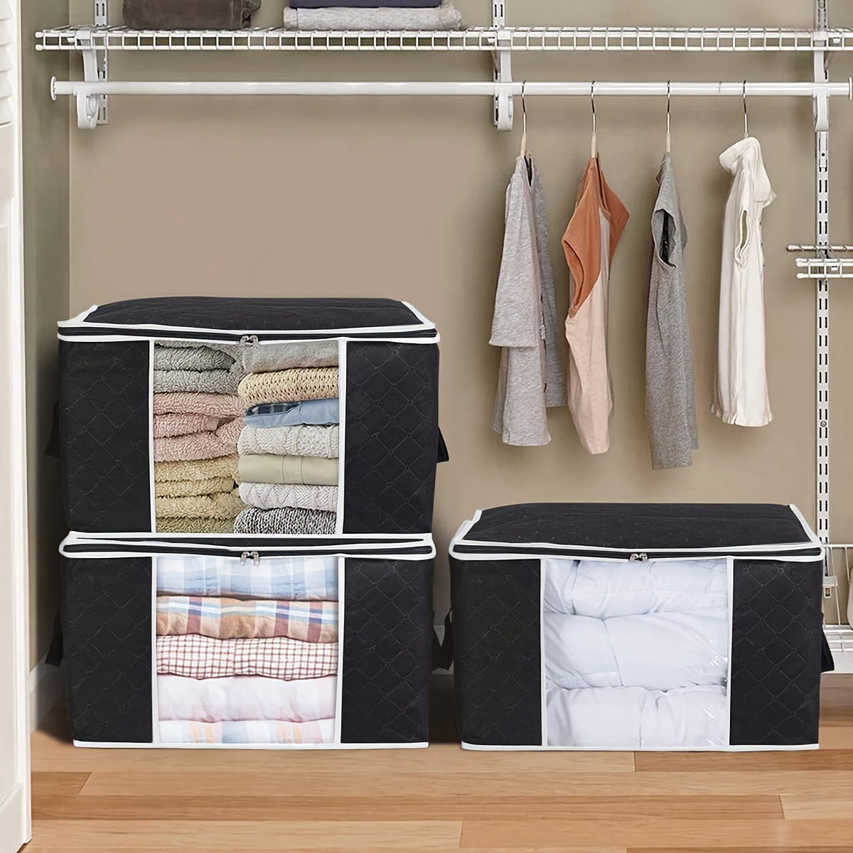 Foldable Closet Organizer Container Sleeping Bag Storage Bag