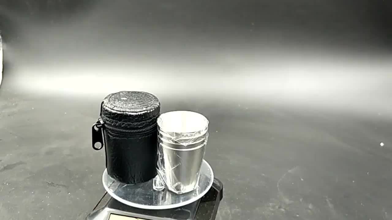 30ml Stainless Steel Beer Cups Set for Travel Outdoor Camping