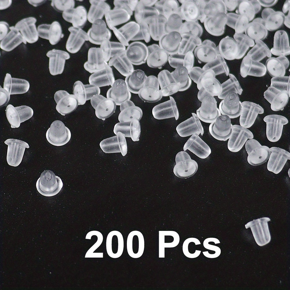 Clear Earring Backs For Studs Posts Safety Back Pads Replacement