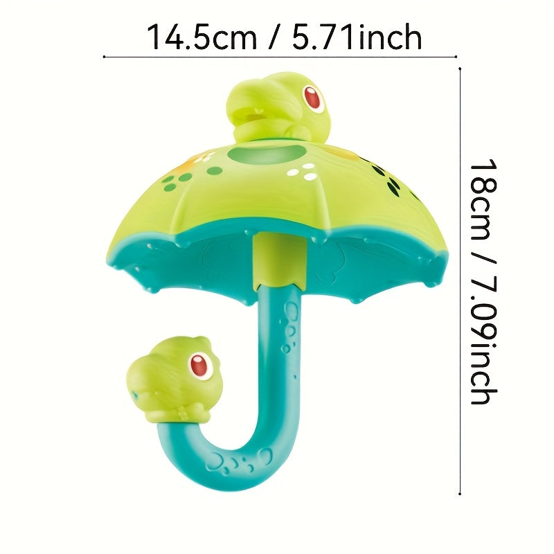 Dinosaur Umbrella Bath Toy Water Spray & Rotate Fun