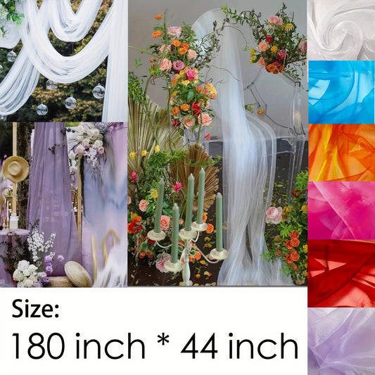 1 Pack 4 57 Meter 111 Organza Fabric Bridal Solid Sheer Organza Fabric Bolt