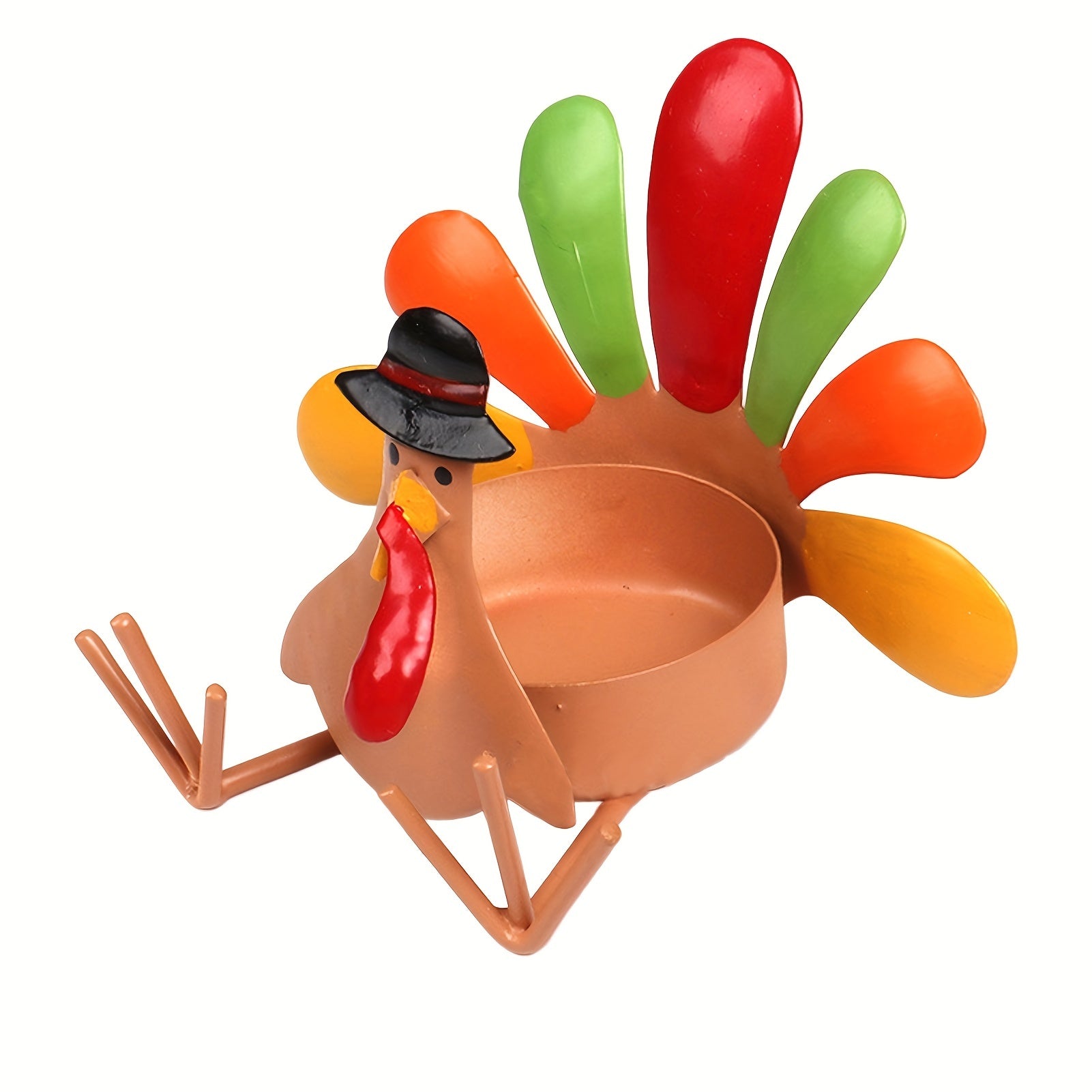 Turkey Candle Holder Metal Decoration for Outdoor Camping