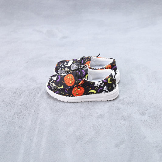 Kids Halloween Cartoon Loafer Shoes Lightweight Comfortable Slip-On