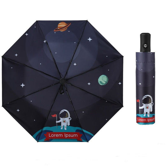 Automatic 3-fold Astronaut Umbrella UV Protection