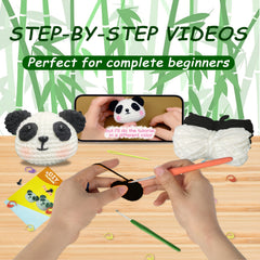 Panda Crochet Kit For Adults Step By Step Tutorial
