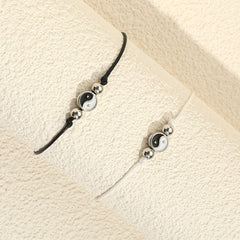 Boho Style String Anklet Set Vintage Ankle Bracelet for Women 2 Pcs