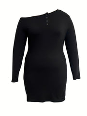  Sexy One Shoulder Mini Dress