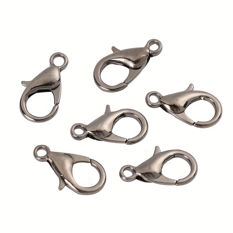 60pcs Lobster Clasps for Bracelets Necklaces 10-18mm Hooks Closure Findings