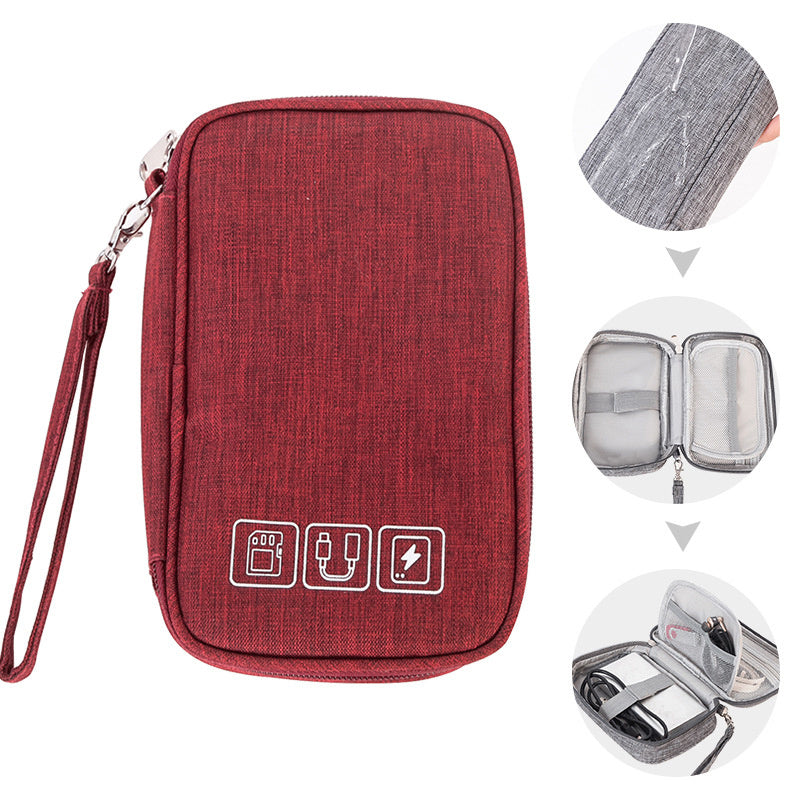 Portable Electronic Organizer Cable Bag Travel Case