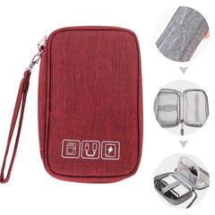 Portable Electronic Organizer Cable Bag Travel Case