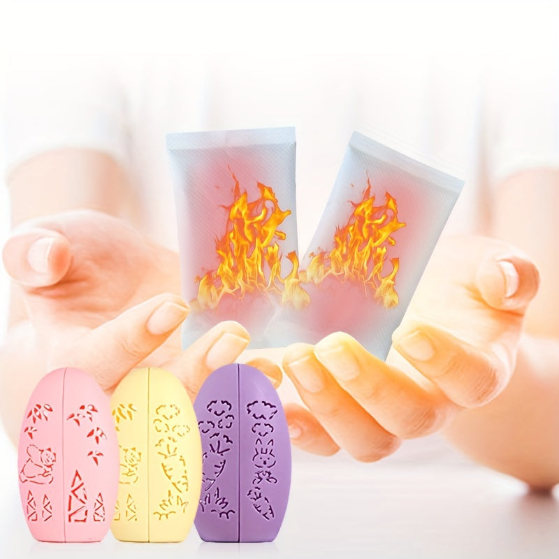 24pcs Hand Warmer Set with 4pcs Cartoon Shell & 20pcs Heating Cores