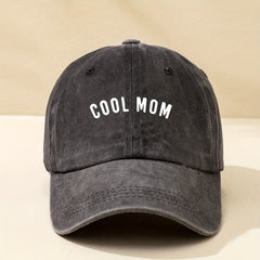 MOM Vintage Dad Hat Baseball Cap Distressed Washed Casual Sun Hat