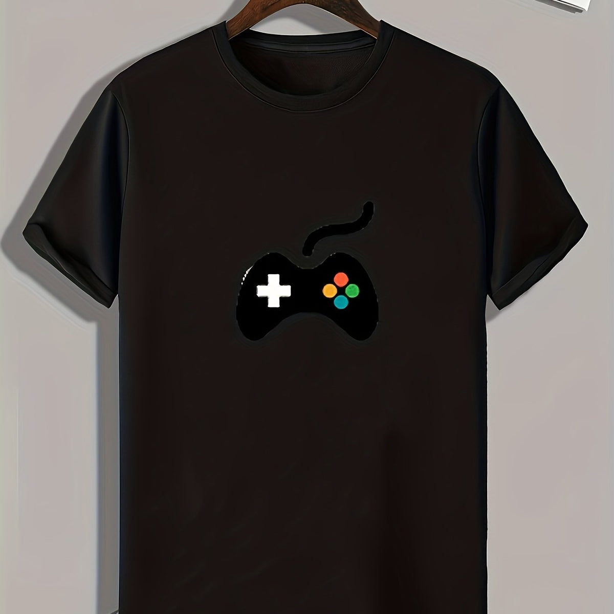 Gamepad Print Men's Graphic T-shirt for Summer