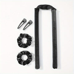 Heatless Hair Rollers Curling Rod Headband With 2 Clips No Heat Hair Roller
