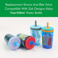 1pc Silicone Reusable Water Bottle Straw Cup Accessories