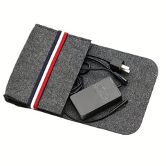 Portable Storage Bag Button Elastic Band Charging Travel Storage Bag
