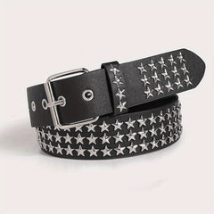 Punk Rivet Studded Belt Hip Hop PU Belt Y2K Jeans Pants Belt Women Gothic