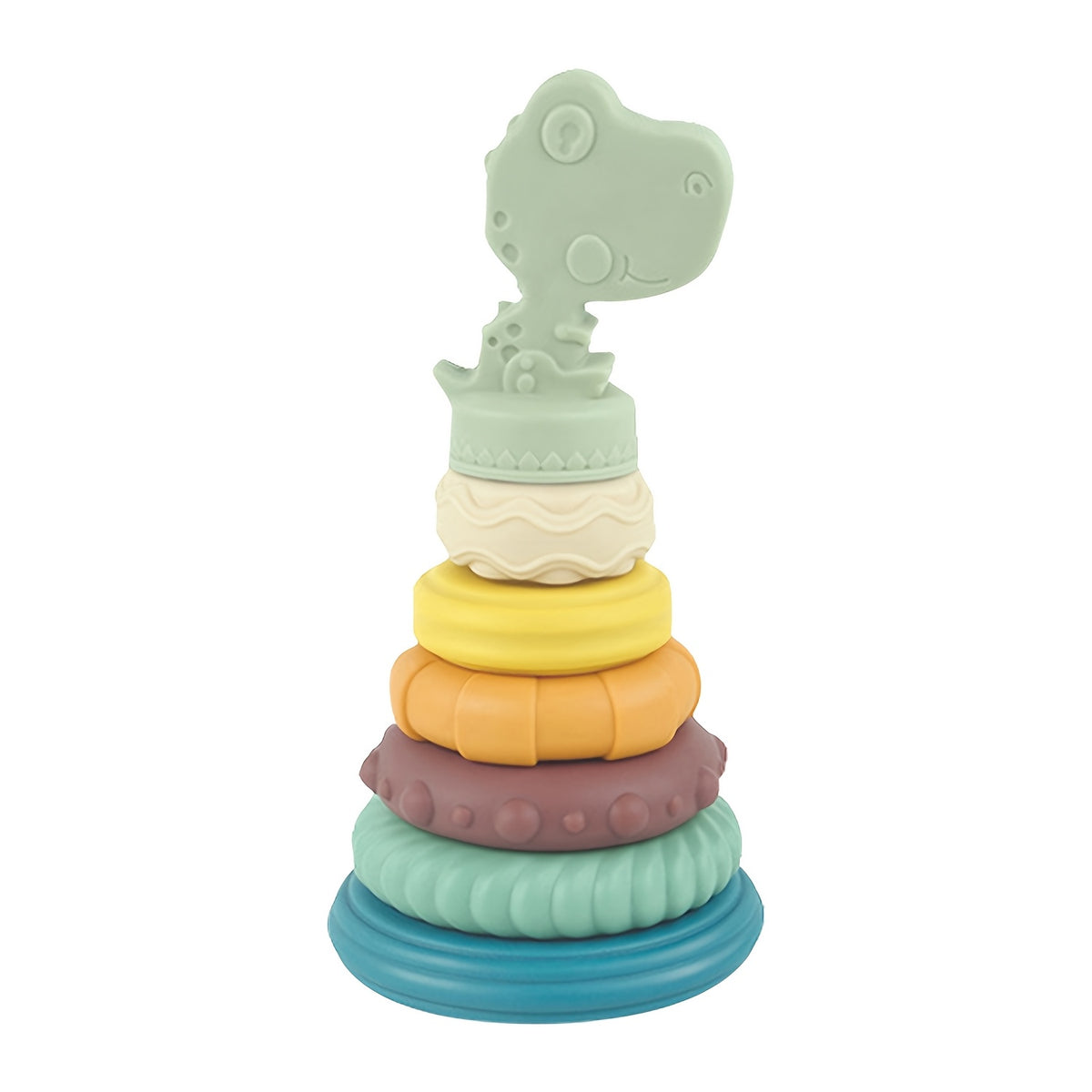 Silicone Stacking Rings Toy for Toddlers Educational Recognition