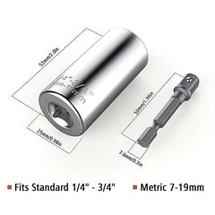 Multifunctional Wrench Socket with Connecting Rod Universal Wrench Socket