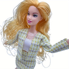 11.5 Bendable Doll Set with Professional Outfit