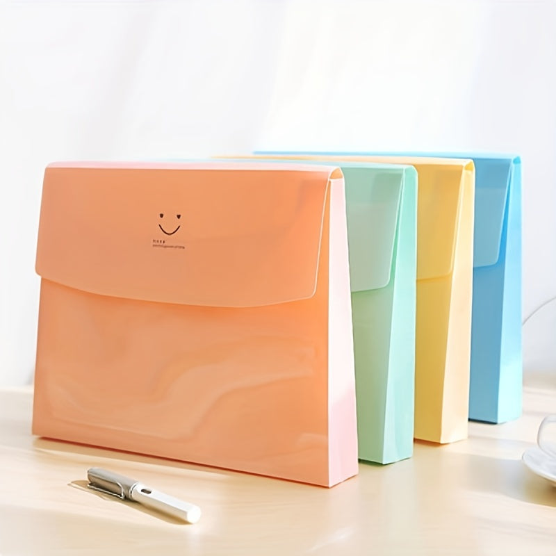 4pcs File Folder Portable Test Paper Bag Document Folder Large Capacity