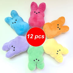 12pcs Cute Rabbit Plush Toys 6 Inch Soft Easter Bunny Stuffed Animals