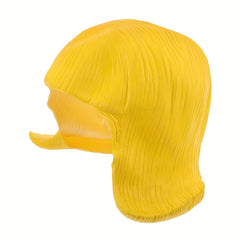 Blonde Short Bob Wig Synthetic Hair Natural Layers Full Coverage Party Costume