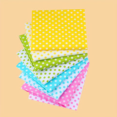 8pcs Polka Dot Sewing Quilting Fabric Pack DIY Patchwork DIY Fabric