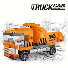 Dump Truck Building Blocks Set - Creative Engineering Vehicle Toy