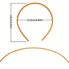 10pcs Skinny Headband Hair Band Nonslip Headdress Sweet Hair Accessories
